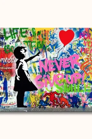 Banksy - ‘Never Give Up‘