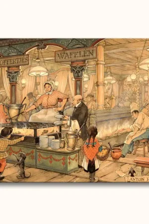 Anton Pieck - Poffertjeskraam