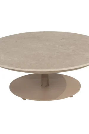 4 Seasons Outdoor Boaz lounge tuintafel 80xH30 cm ceramic middenpoot latte 4 Seasons Outdoor