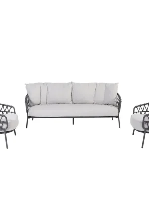 4 Seasons Outdoor Calpi stoel bank loungeset 3 delig rope 4 Seasons Outdoor