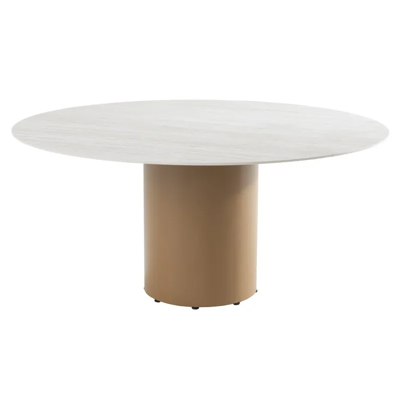 4 Seasons Outdoor Colorado dining tuintafel 160xH75 cm rond keramiek 4 Seasons Outdoor