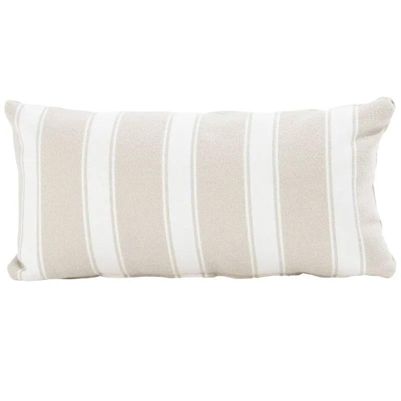 4 Seasons Outdoor Sierkussen 30x60 cm boucle stripe cream 4 Seasons Outdoor