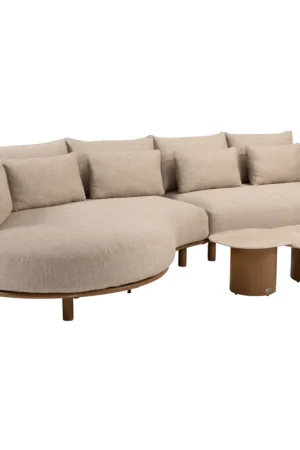 4 Seasons Outdoor Sofie Safina modulaire chaise longue loungeset 4 delig keramiek amber 4 Seasons Outdoor