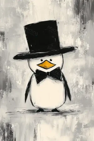 Chique Pinguïn in Stijl