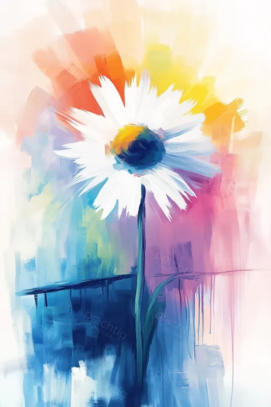 Wilde Margriet in Regenboogkleuren